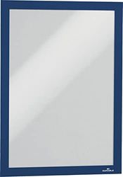 Durable 489907 Marco informativo Duraframe (A4, autoadhesivo con cierre magnético) 1 unidad, azul oscuro