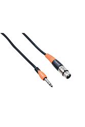 Bespeco SLSF100 microfoonkabel, stereo jack naar XLR-aansluiting, 1 m