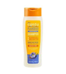 Cantu - Shampooing Lissant à l'Huile de Lin et au Beurre de Karité - Réduit la Casse et les Frisottis - Pour Cheveux Bouclés, Crépus et Ondulés - Cheveux d'apparence Naturelle - 400 ml