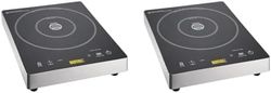 Buffalo Touch Control Plaque de cuisson à induction simple 3 kW (Lot de 2)
