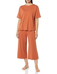 Amazon Essentials Pigiama in Jersey di Maglia Donna, Terracotta, XXS