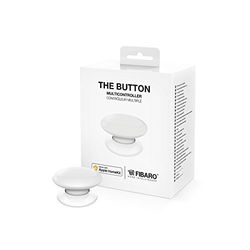 FIBARO HomeKit Enabled The Button White / iOS Bluetooth Draadloze draagbare schakelknop, wit, FGBHPB-101-1
