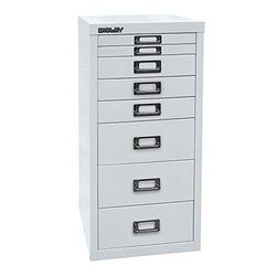 BISLEY H298BNL-av7 MultiDrawer Série 29 DIN A4, 8 gavetas, metal, 645 cinza claro, 38 x 27,9 x 59 cm