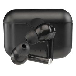 Denver TWE-37 True Wireless Bluetooth Headphones with Charging Case, Black