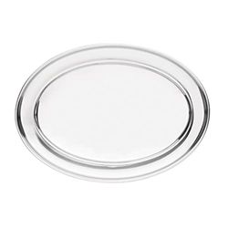 Olympia K365 servering platt, oval, polerat rostfritt stål, diameter 40 cm