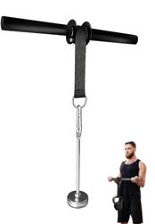 Yes4All Pols- en onderarmtrainer, polsroller met zachte schuimrubberen handgrepen, geschikt voor standaard halterschijven van 2,5 cm en Olympische halterschijven van 5,1 cm, ideaal voor