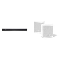 Bose Soundbar 500, Bluetooth, Wi-Fi, Nero e Bose Surround Speakers, Suono Surround, Bianco, con Alexa integrata