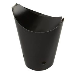García de Pou 219.82 Vasos para Fritos con Cierre, Diámetro 8.5 x 14 cm, Set de 1000, Negro