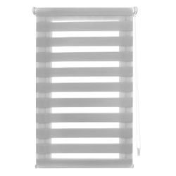 INTERBLIND | Night and Day Roller Blind Installation Without Tools - EasyFix Roller Blind Size 67 x 180 cm Width x Height - Blind Without Drilling Fabric Size 64 x 175 - Night and Day Grey Blind