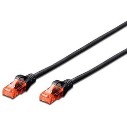 Levitantes Tubo flessibile categoria 6 UTP da 1 metro in colore nero, ideale per connessioni di rete e trasferimento dati.