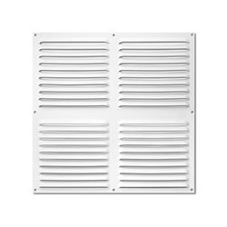 VoltShine Grille en Aluminium 300 x 300 mm, Couleur Blanche, idéale pour la Ventilation des plafonds et Murs, Installation Facile et Durable.