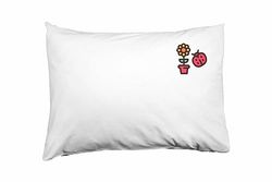 Bona Basics Funda de Almohada Decorativa, poliéster, Blanco 1, 35 x 50 cm