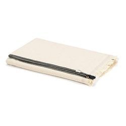 Himêya Modern Gamchha Serviette de Bain Gris 350 g/m²
