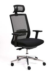 Yuuki 200070 - Silla de oficina ajustable con altura ajustable y mecanismo de bloqueo