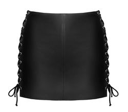 Zado Women's Leather Skirt Black M