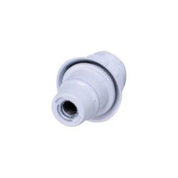 Portalámpara E14 de baquelita con autobloqueo, media rosca, blanco - Ideal para la instalación de diversas bombillas y luminarias.