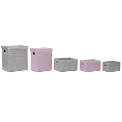 CESTA SET 5 PP 44X36X50 ROSA