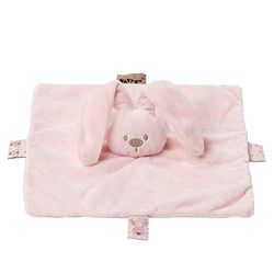 Nattou Doudou de coelho Lapidou, companheiro desde o nascimento, 26 x 26 cm, rosa
