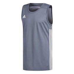 adidas 3G SPEE Rev Jrs, Maglietta Senza Maniche Unisex-Adulto, Onix/Bianco, S