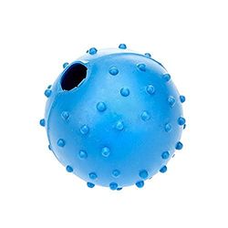 Klassiek voor Honden Rubber Puistje Bal met Bell, Small - 40mm, Blauw