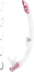 Cressi Gamma tubo de snorkel, mulher, transparente/rosa, tamanho único
