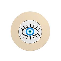 Questo Casa, Round Digital Printed Mouse Pad, Non-Slip Base, for Office and Home, Diameter:22cm