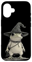 Plumb Frog in Magical Look per gli amanti del cappello da mago Custodia per iPhone 16