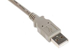 RS PRO USB-kabel, USBA/USBA, 3 m USB 2.0 grå