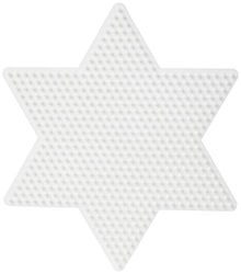 Hama Hama-269 Placa de 269 pinos com estrela grande, branco, 17 x 14,5 x 0,5 cm