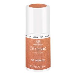 alessandro Striplac - Vernis à ongles UV Tiger's Eye - Doux et durable - Facile à enlever grâce à la technologie Peel-Off - Vegan et sans cruauté envers les animaux - 8 ml