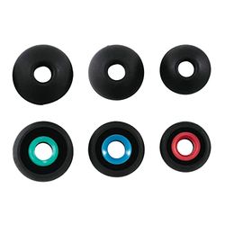Hama Punte in silicone per rechge, taglia S - L, 6 pezzi, nero+Diff. col.