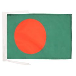 BANDERA de BANGLADÉS 45x30cm - BANDERINA BANGLADESÍ 30 x 45 cm cordeles - AZ FLAG
