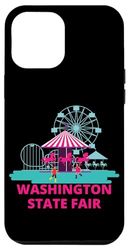 Coque pour iPhone 14 Plus Washington State Fair Rollercoaster Grande roue Amusement