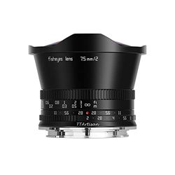 TT Artisan Panasonic Leica L Sigma Mount - Obiettivo fisheye F2.0, 7,5 mm, obiettivo grandangolare con angolo di visione di 180°, colore: Nero
