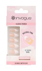 Invogue Invogue Acryl Ovale Nagels - Frans Roze (28 stuks)