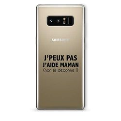 Zokko Samsung Note 8 fodral "I Can't I hjälp" mamma - mjukt genomskinligt bläck svart