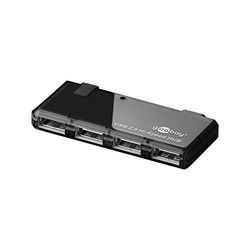 Goobay 95670 4 Porte HUB USB 2.0 ad Alta Velocità, 0.4m Lunghezza del Cavo