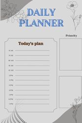 DAILY PLANNER: DAILI AGENDA AND JOURNAL full page per day , 365 PAGES