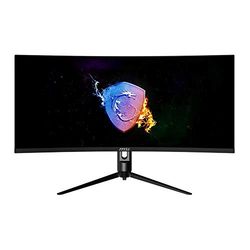 MSI Optix MAG342CQR 34 Inch UWQHD Curved Gaming Monitor - 1500R 3440 x 1440 VA Panel, 144 Hz / 1 ms, Adaptive Sync, HDR Ready, Mystic Light, 4-Way Adjutable Stand - DP 1.4, HDMI 2.0