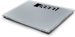 Soehnle Báscula digital Style Sense Comfort 600, peso de baño robusto y de gran capacidad de carga hasta 200 kg, báscula corporal con pantalla LCD fácilmente legible, báscula plana, color gris
