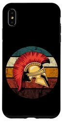 Gladiator Helmet Retro Vintage Sparta Soldier Helot Spartan Case for iPhone XS Max