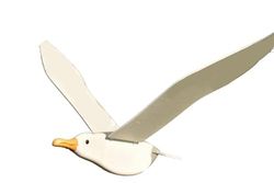 Rülke träleksak 54050 mås, vit