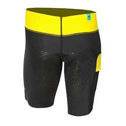 Beuchat Homme Bermuda Atoll 2mm/Lycra Néoprène et élasthanne UPV 50, Jaune Plongée/Noir, S