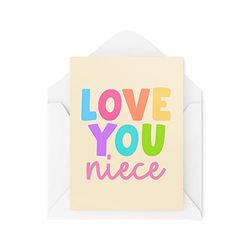 Grappige Nieuwigheid Wenskaarten | Love You Nichtje | Verjaardag Van Tante Van Neef Denken Aan Je Geklets Grappige Grap | CBH1289