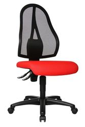 TOPSTAR Open Point P - Silla de Oficina (Tela, 58 x 48 x 111 cm), Color Rojo
