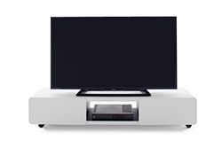 Robas Lund Lowboard Blanc Mat Meuble TV recouvert Mélamine