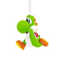 Hallmark Adorno navideño Yoshi de Super Mario Bros de Nintendo, 12,4 x 8,99 x 6,3 cm