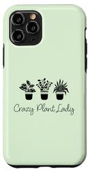 Carcasa para iPhone 11 Pro Divertida y loca señora de las plantas, le encanta la jardinería, la jardinera