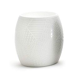 Kartell Roy, banco, plástico, branco, 5 x 45 x 45 cm