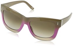 Escada Zonnebril vrouwen SES393 Wayfarer Zonnebril 56mm, glanzend melkachtig kaki